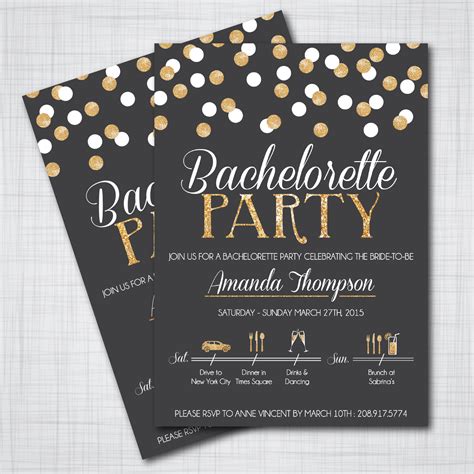 bachelorette party invitations